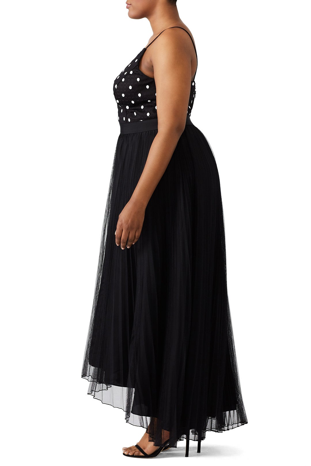 Polka Dot Bodice Gown by Adrianna Papell 6