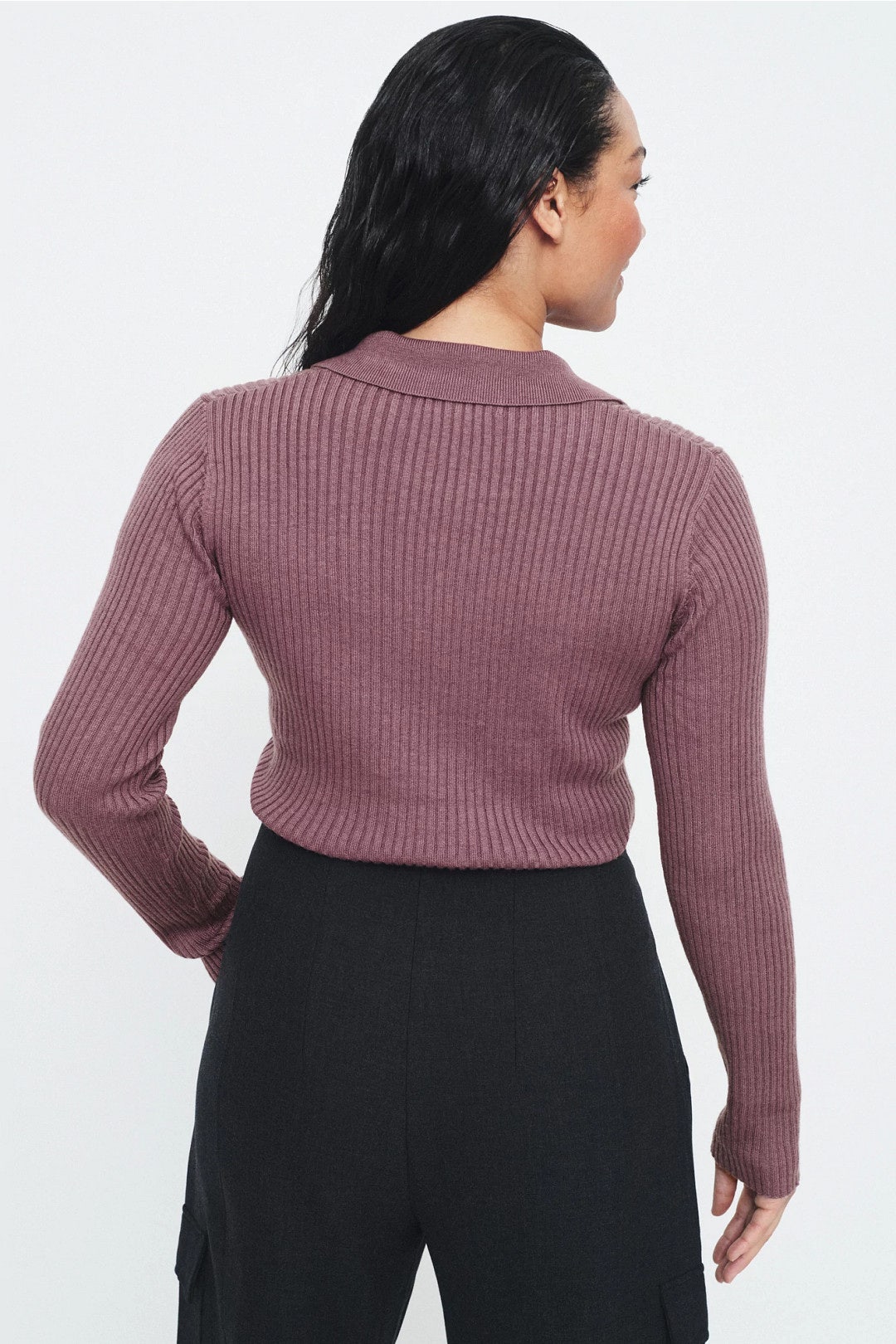 Collared Rib Sweater by Peter Som x RTR 7