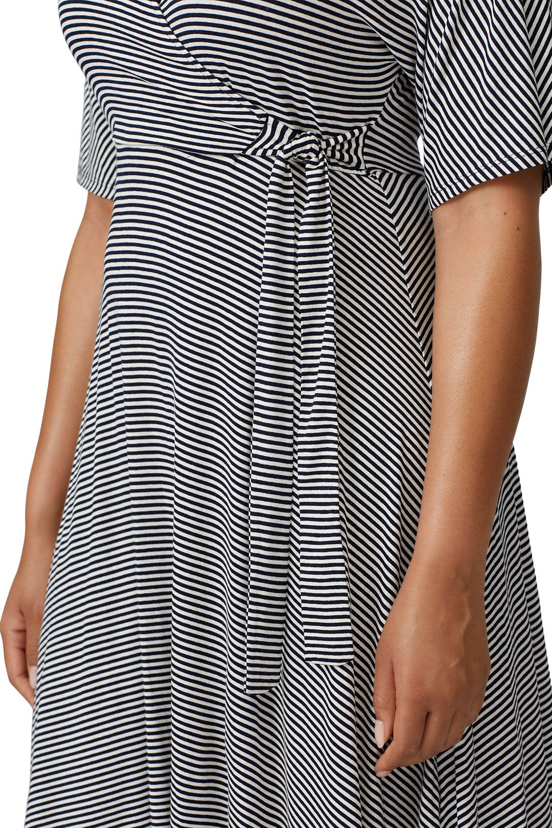 Knotted Faux Wrap Dress by B Collection by Bobeau 6