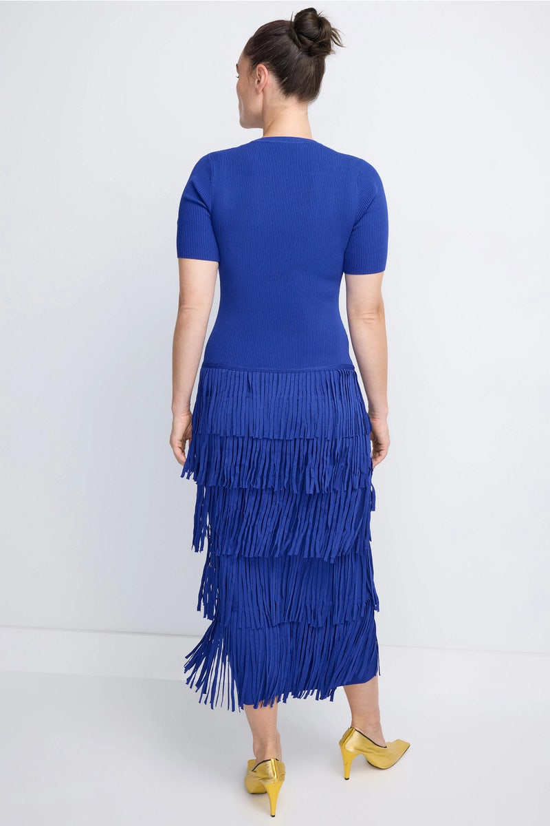 knee length dresses for ladies Giada Pleated Dress – AMUR main image 1