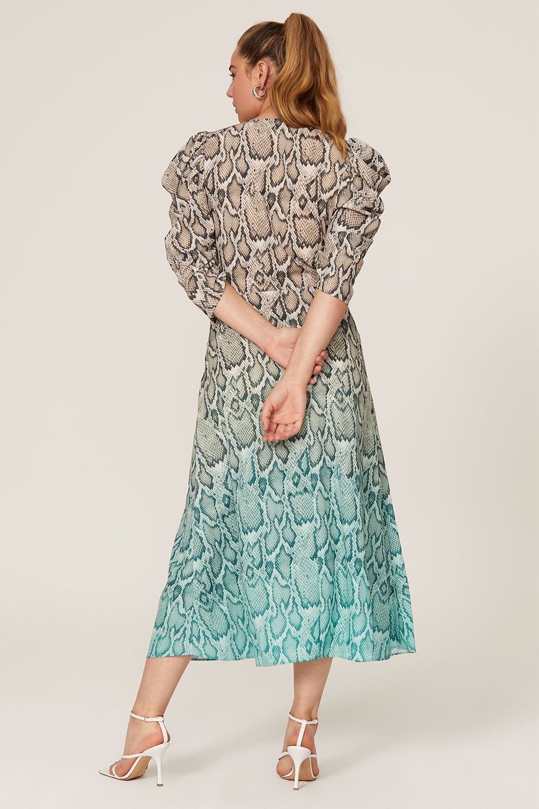 Ellis Ombre Snake Print Dress by AFRM 7