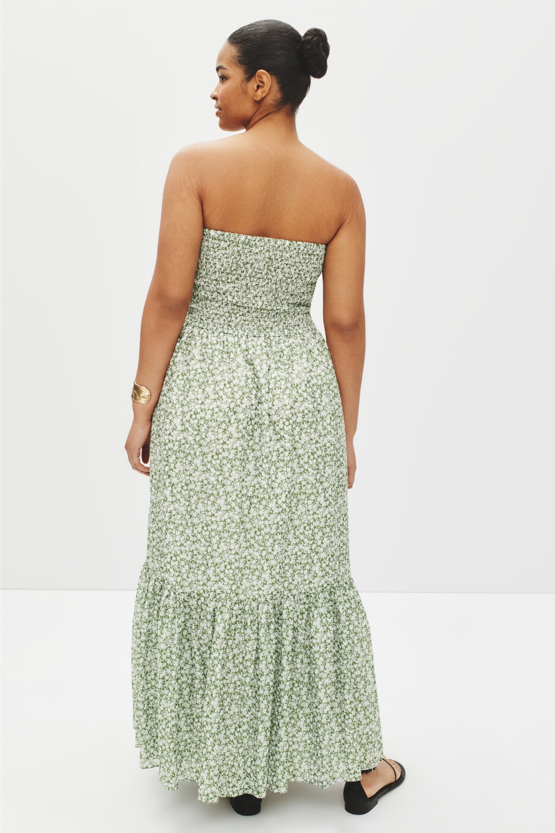 Floral Print Smocked Midi Dress by MICHAEL KORS 7