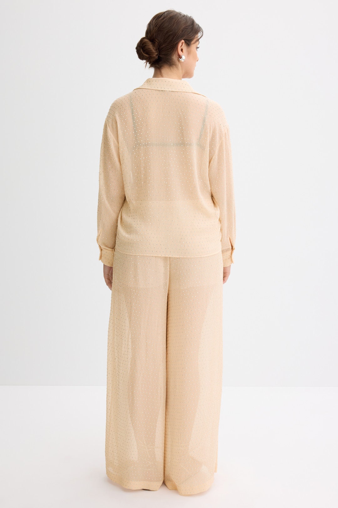 Sheer Rhinestone Pants by Ronny Kobo x RTR 7