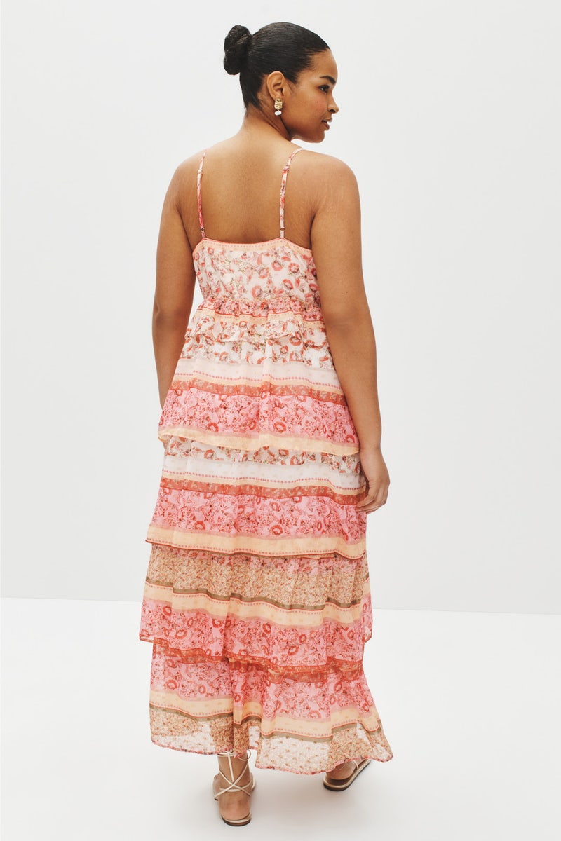 Color Block Ruffle Midi Dress by Layered with Love - Photo 7