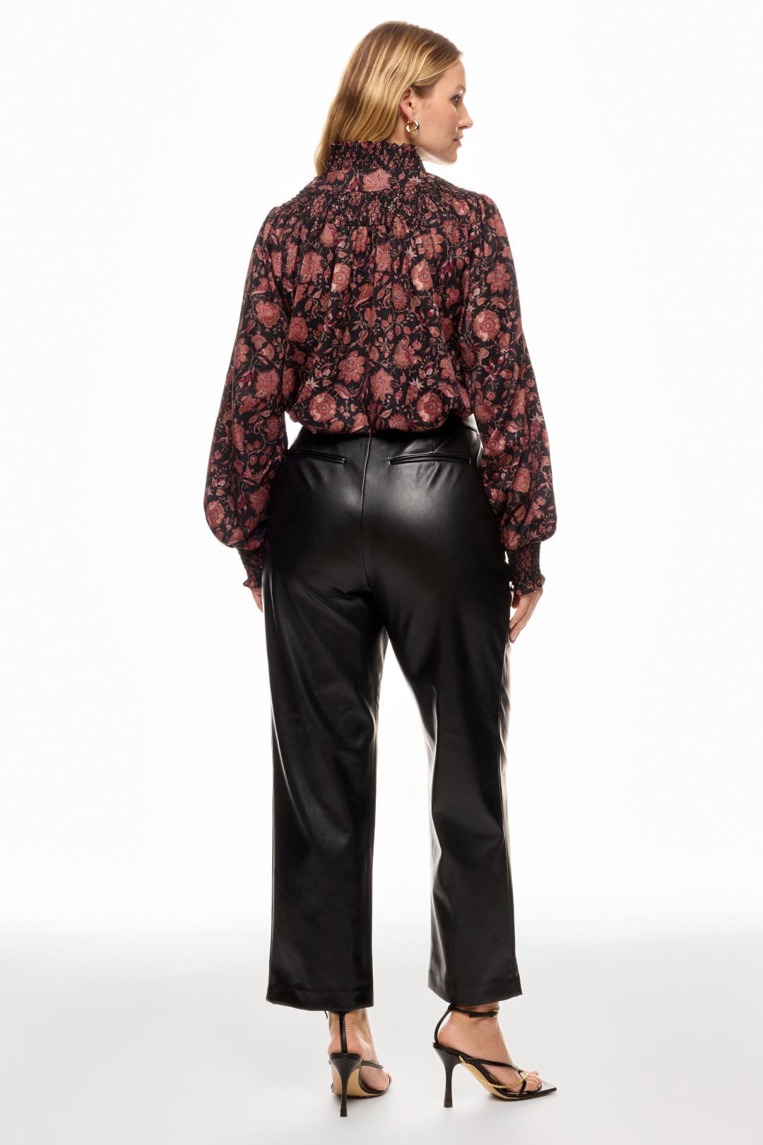 Smocked Long Sleeve Floral Top by Derek Lam 10 Crosby x RTR | Rent