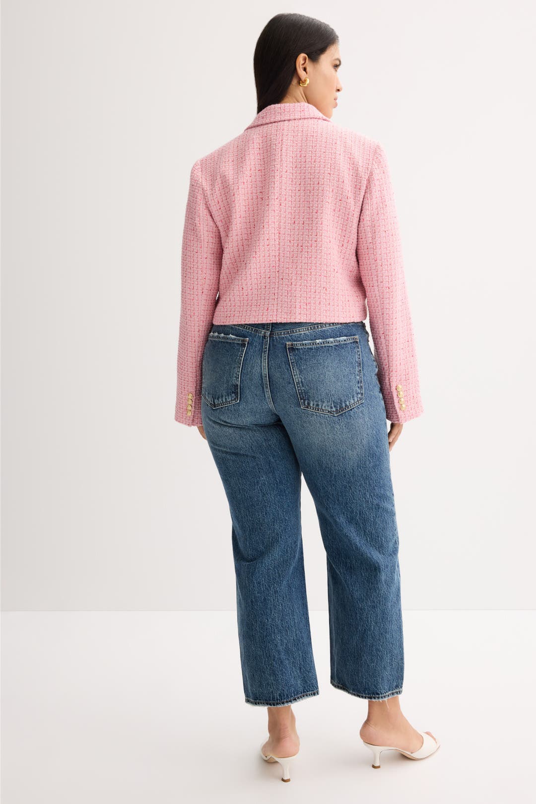Double Breasted Tweed Blazer by Derek Lam 10 Crosby x RTR