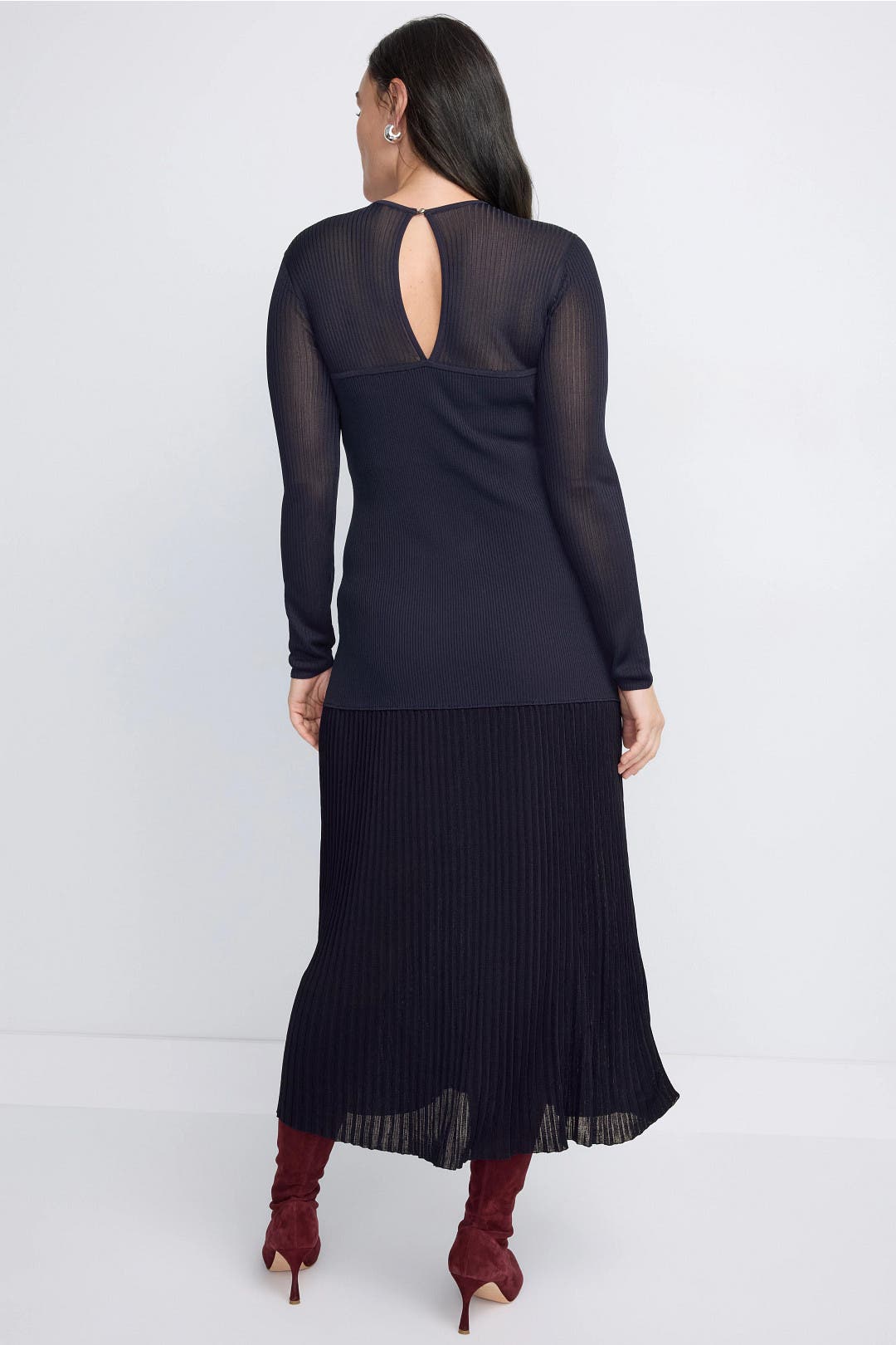 Semi-Sheer Knit Midi Dress by Derek Lam 10 Crosby x RTR | Rent the