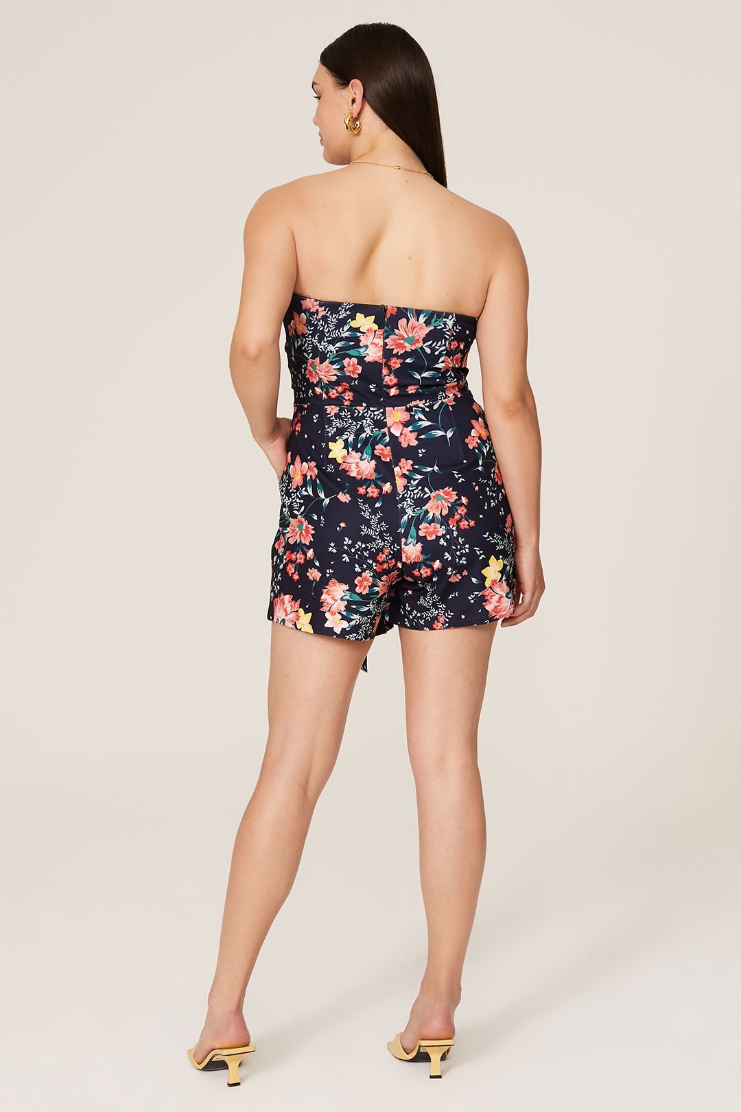 Blue Floral Strapless Romper by Great Jones 7