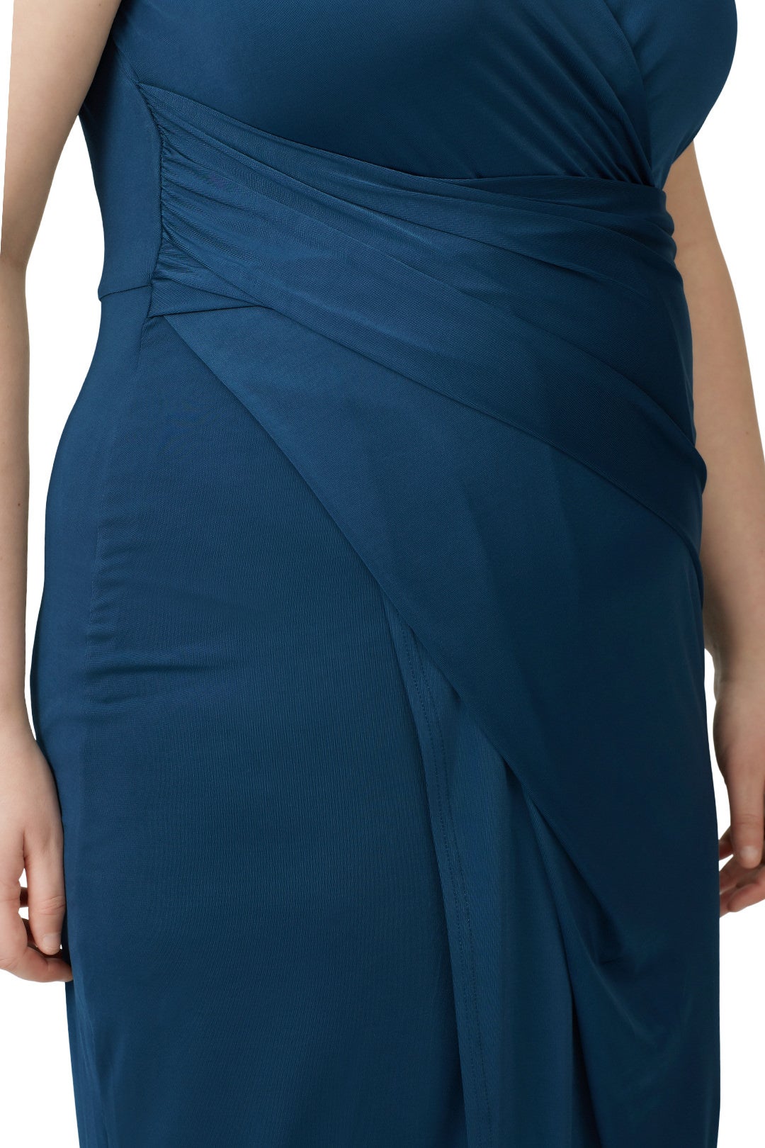 Steel Blue Faux Wrap Dress by Great Jones 6