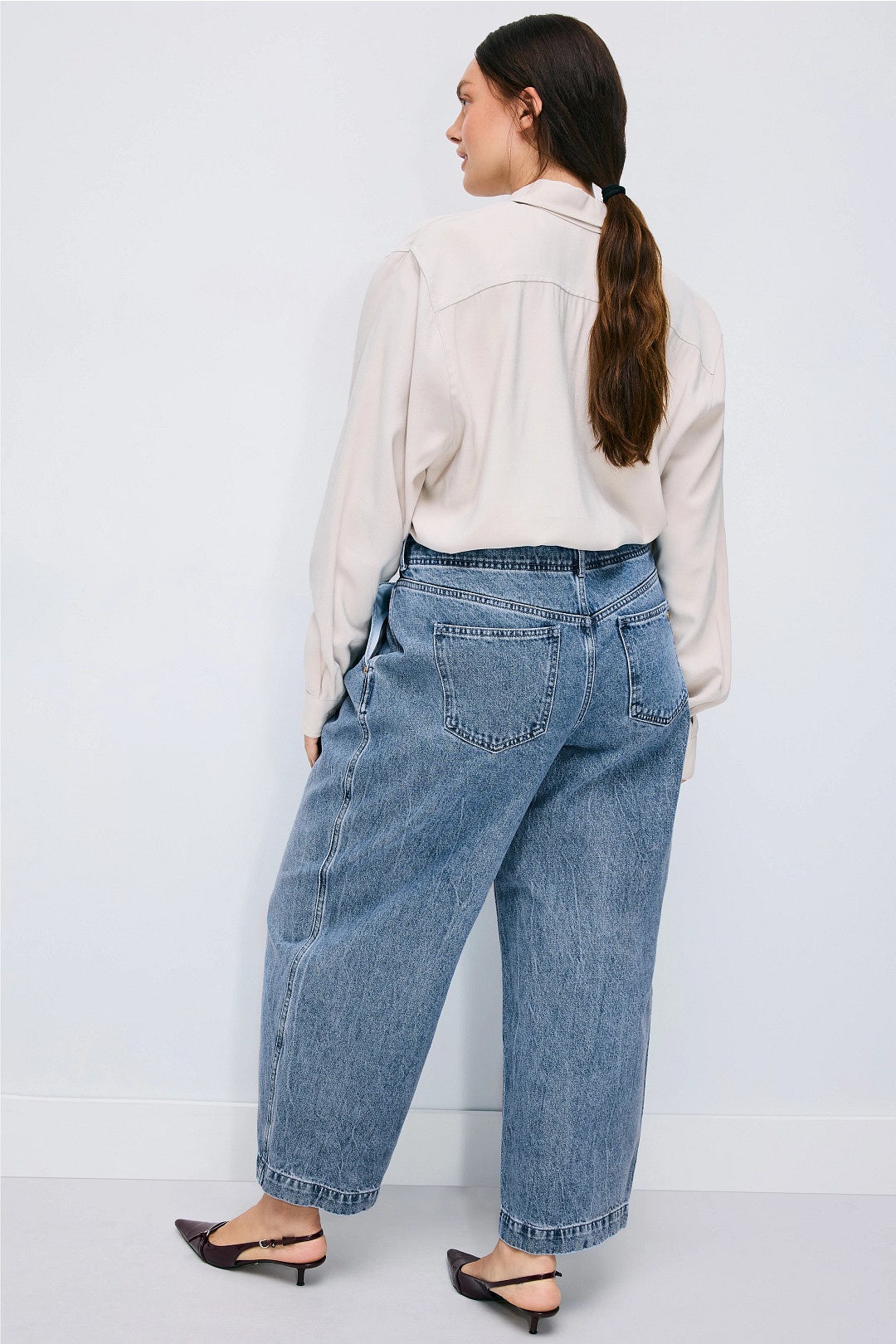 Light Wash Barrel Leg Jeans by MICHAEL KORS 7