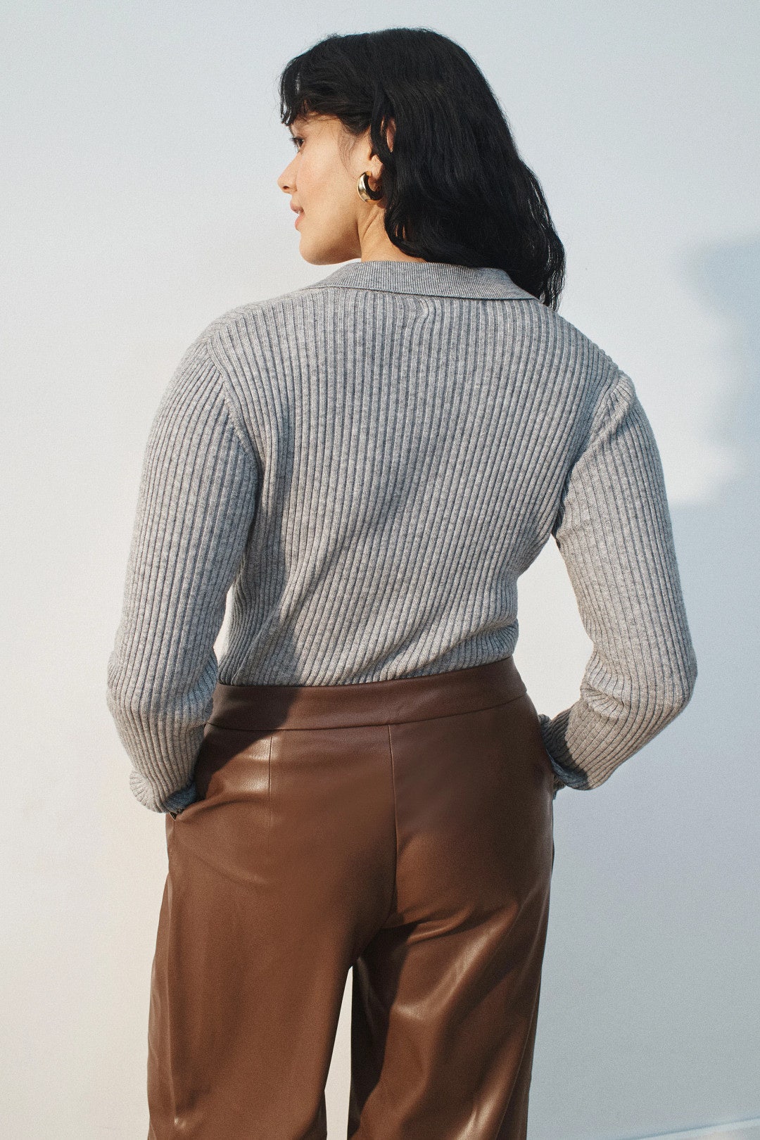 Collared Button Front Sweater by Peter Som x RTR 7