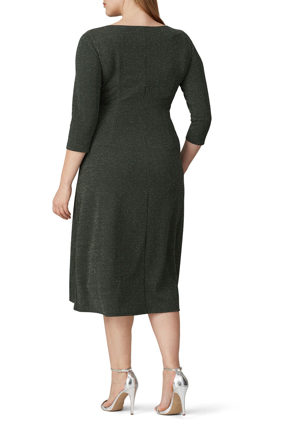 Green Knit Ruched Dress  by Donna Morgan 7