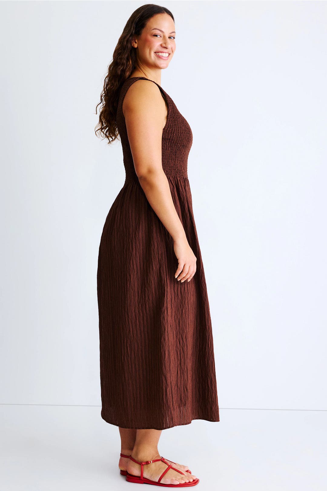 Brown Cosima Nap Dress by Hill House Home | Rent the Runway