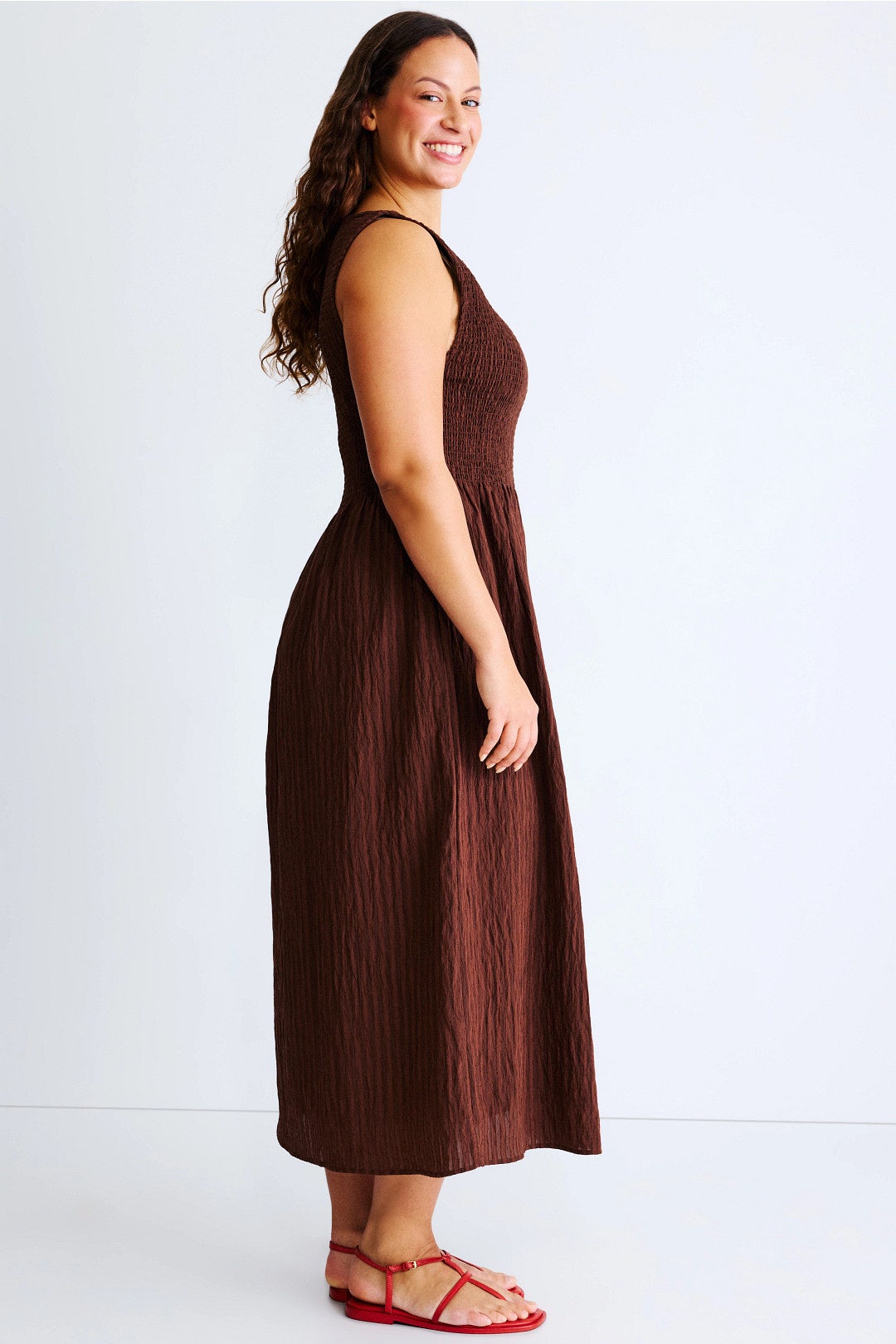 Brown Cosima Nap Dress by Hill House Home | Rent the Runway