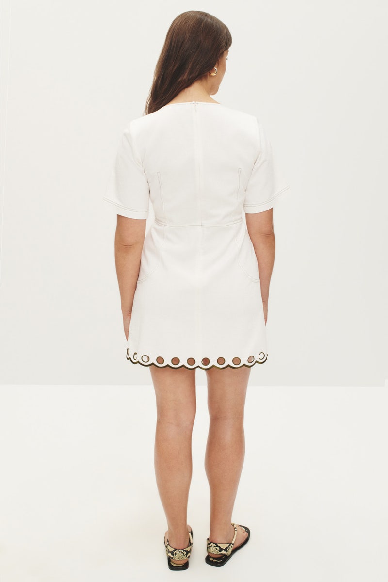 Scalloped Hem Mini Dress by Jason Wu x RTR - Photo 7