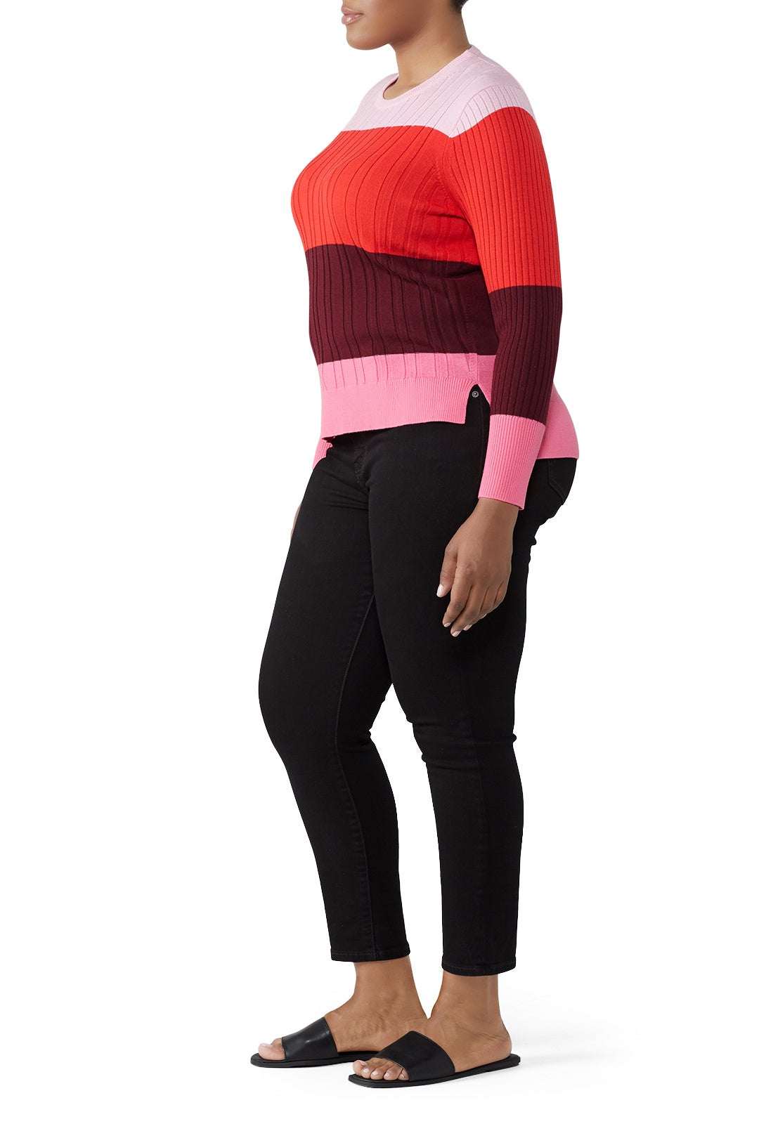 Pink Colorblock Sweater by Tome 6