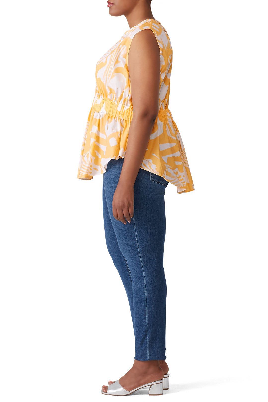 Tropic Orange Rouched Top by Genny 6