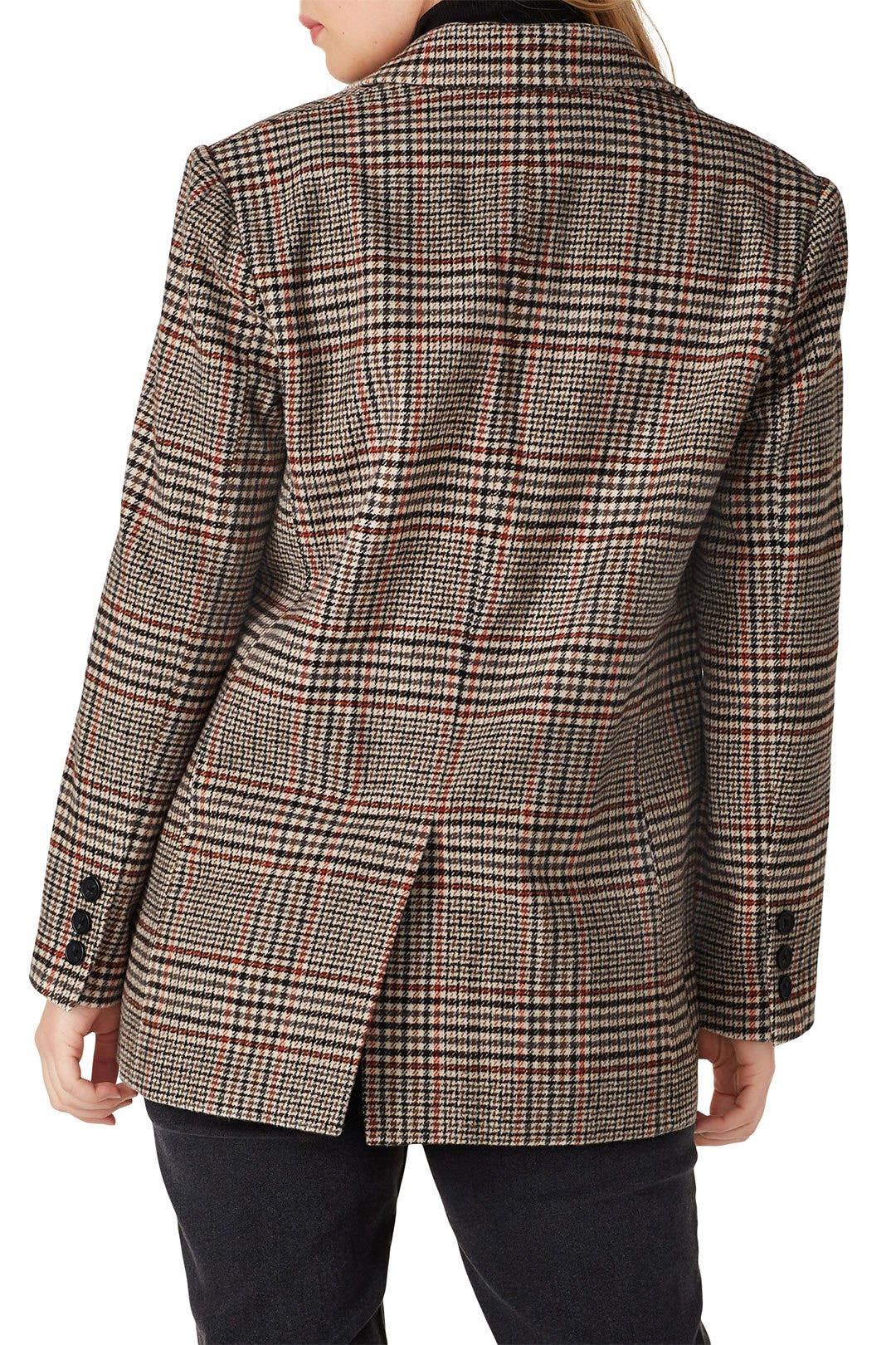 Brown Plaid Blazer by Thakoon x RTR 7