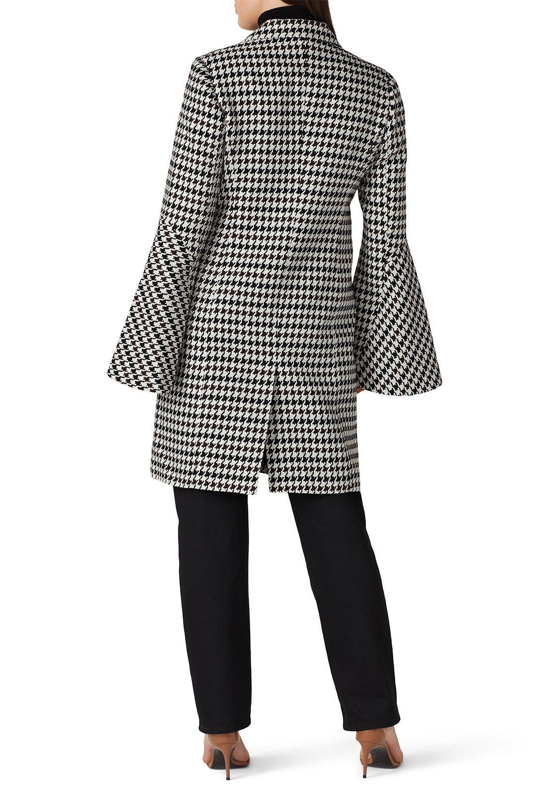 Houndstooth Bell Sleeve Coat by Derek Lam 10 Crosby x RTR | Rent