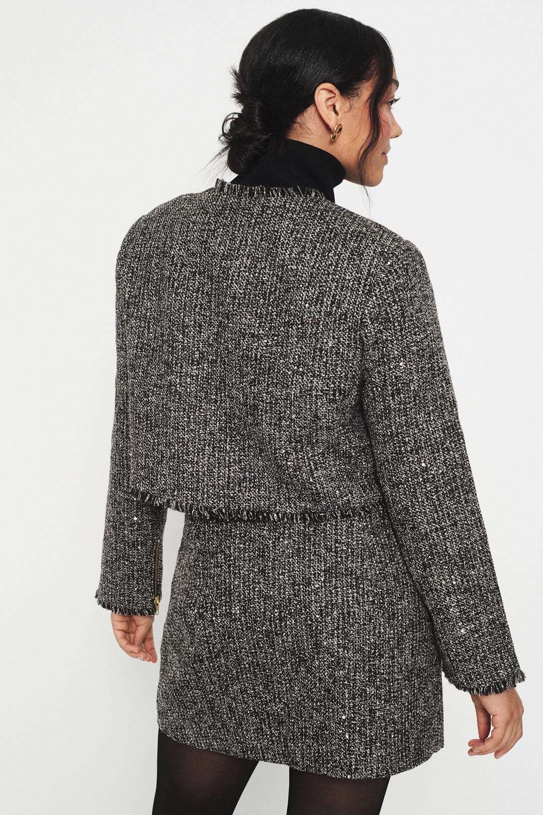 Sabine Herringbone Cardigan by Derek Lam 10 Crosby | Rent the Runway