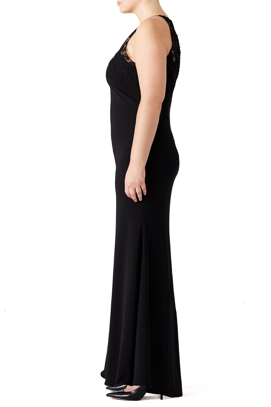 Black Lace Tyler Gown by Badgley Mischka 6