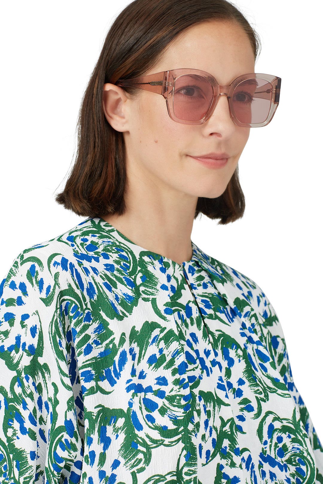 Crystal Madder Checkmate Sunglasses by Karen Walker 0