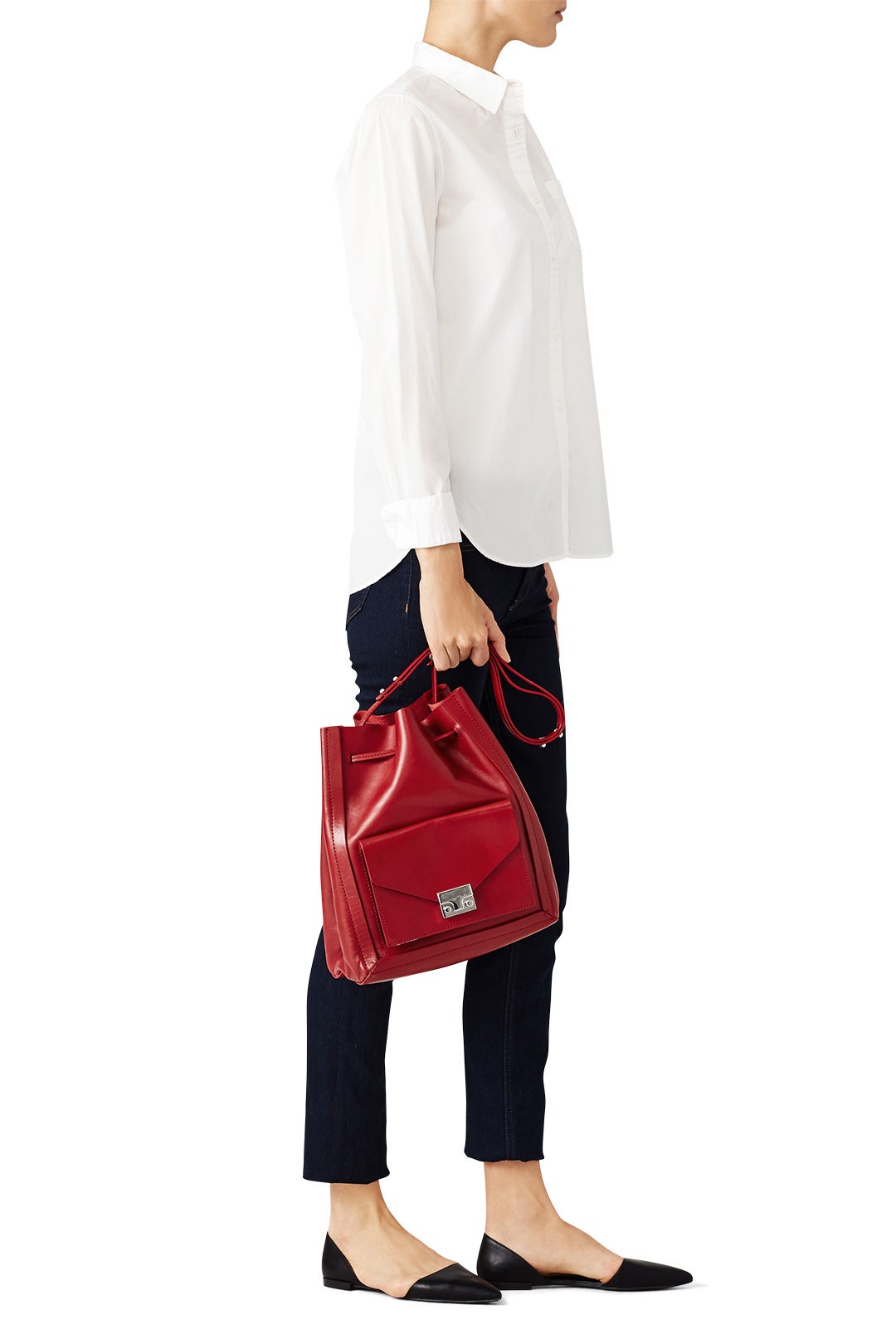 Vachetta Lock Drawstring Bag by Loeffler Randall 2