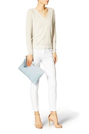 Blue Uber Clutch by Gigi New York for $53 | Rent the Runway