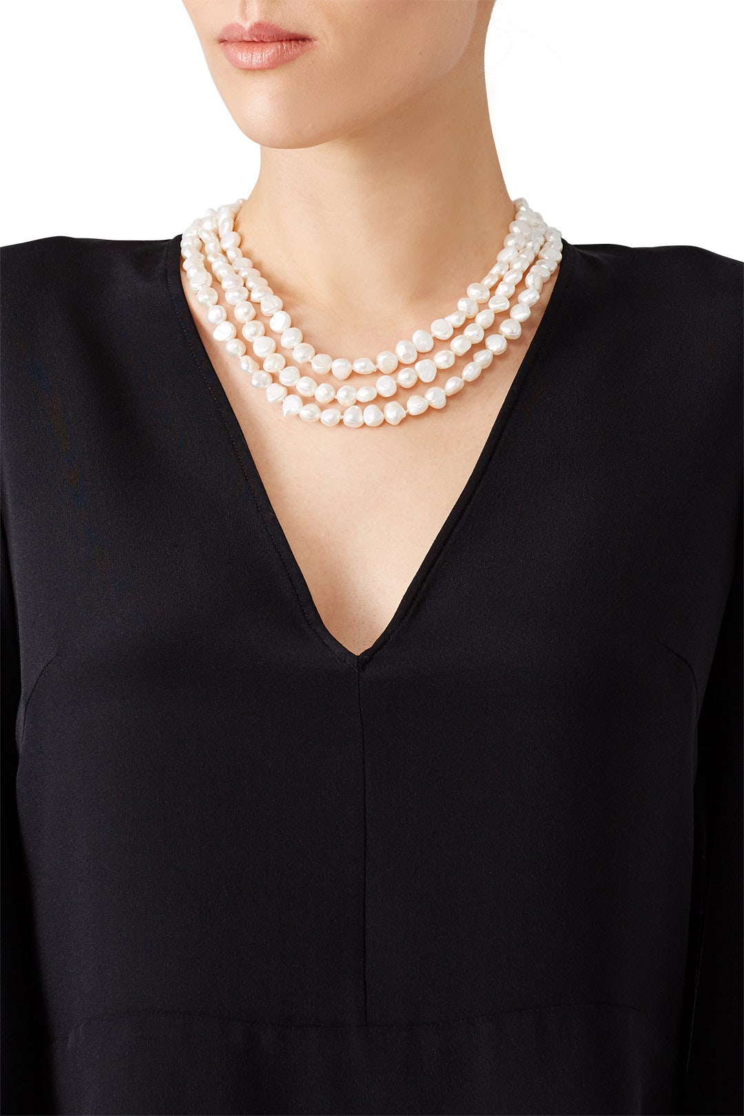 Layered Pearl Necklace by Kenneth Jay Lane 0