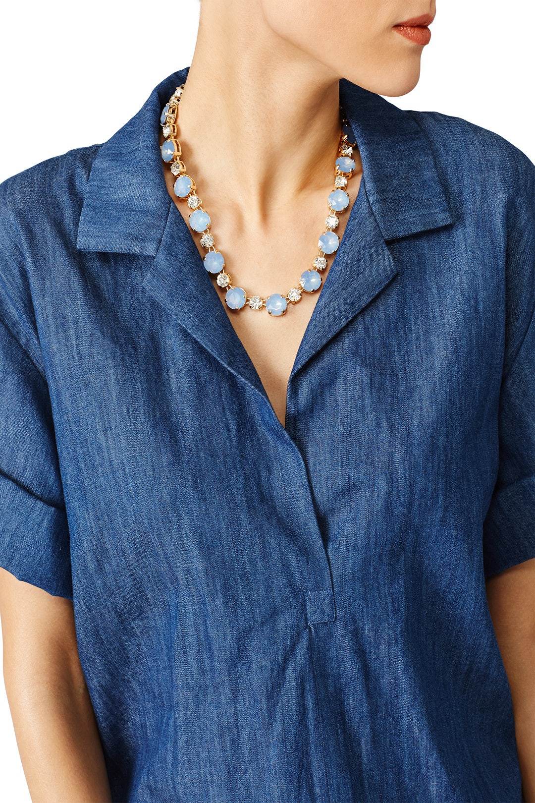 Blue Dot Necklace by RJ Graziano 0