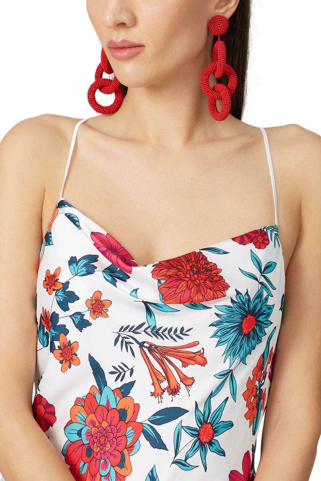 Coral Ring Drop Earring by Kenneth Jay Lane 0