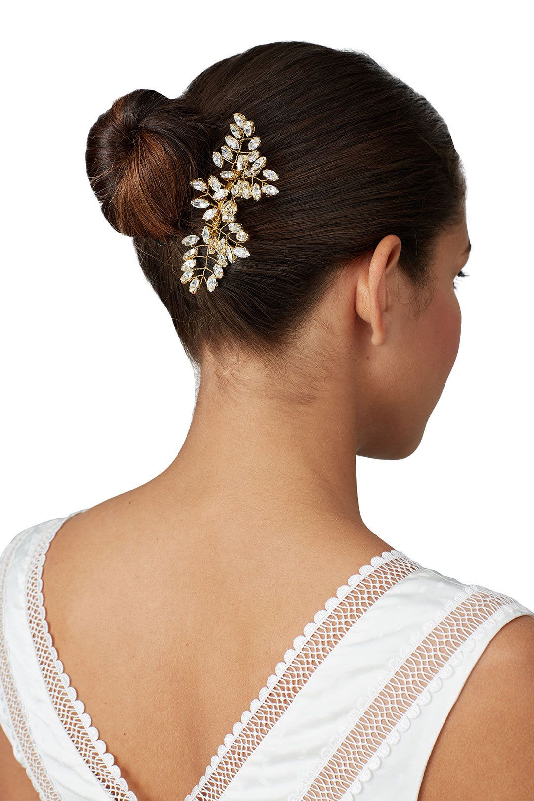 Gold Crystal Headpiece by Ever by Happily Ever Borrowed 1