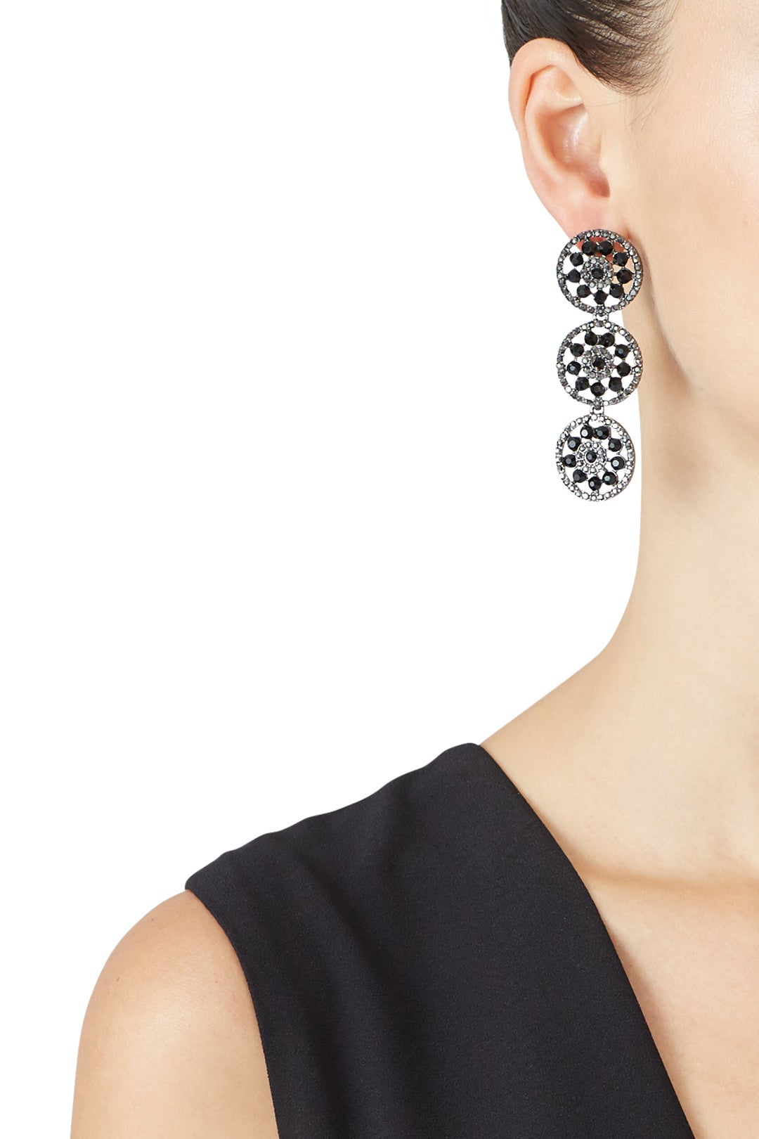 Black Sun Earrings by Slate & Willow Accessories 2