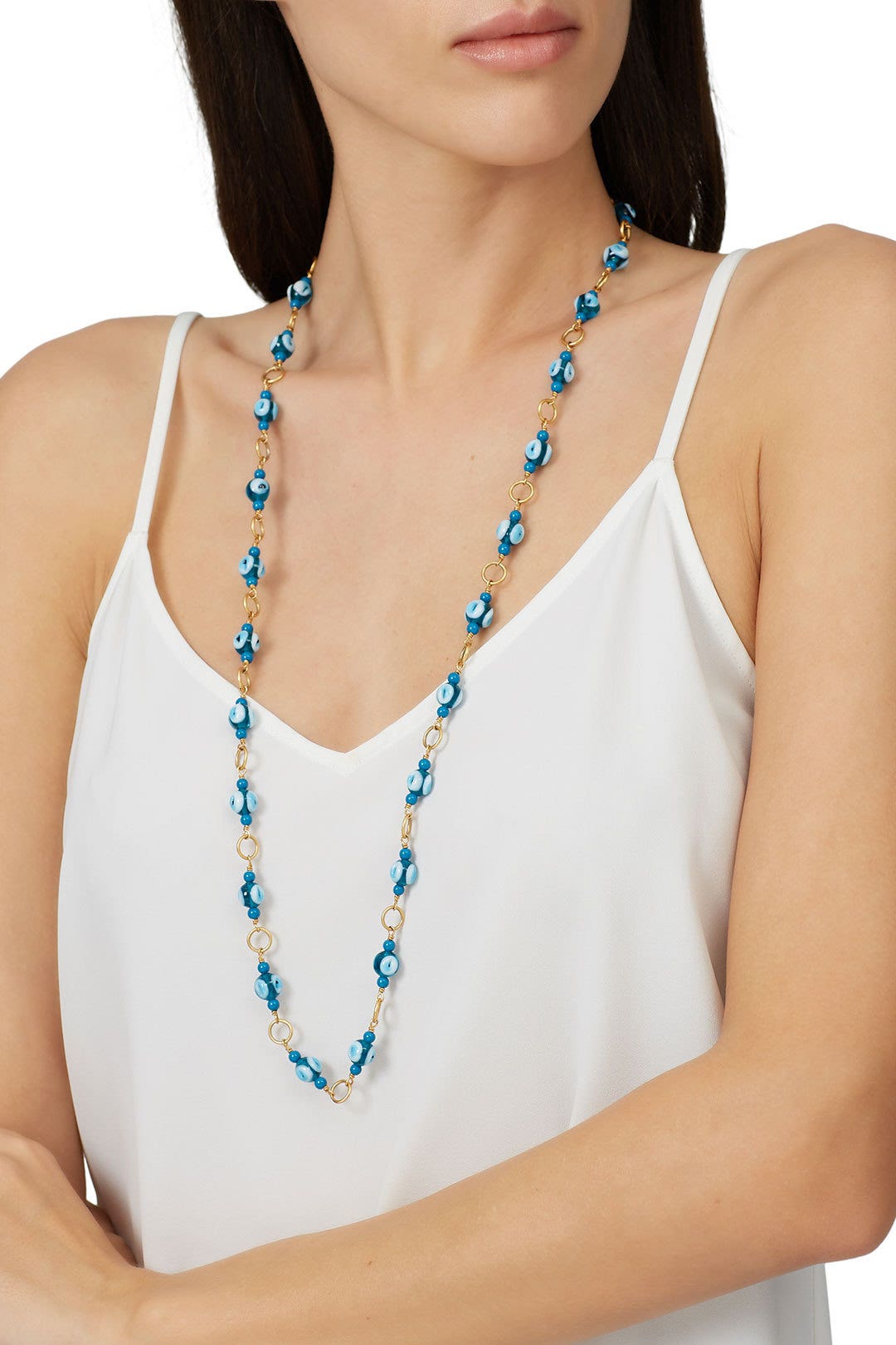 Mini Evil Eye Necklace by Tory Burch Accessories 1