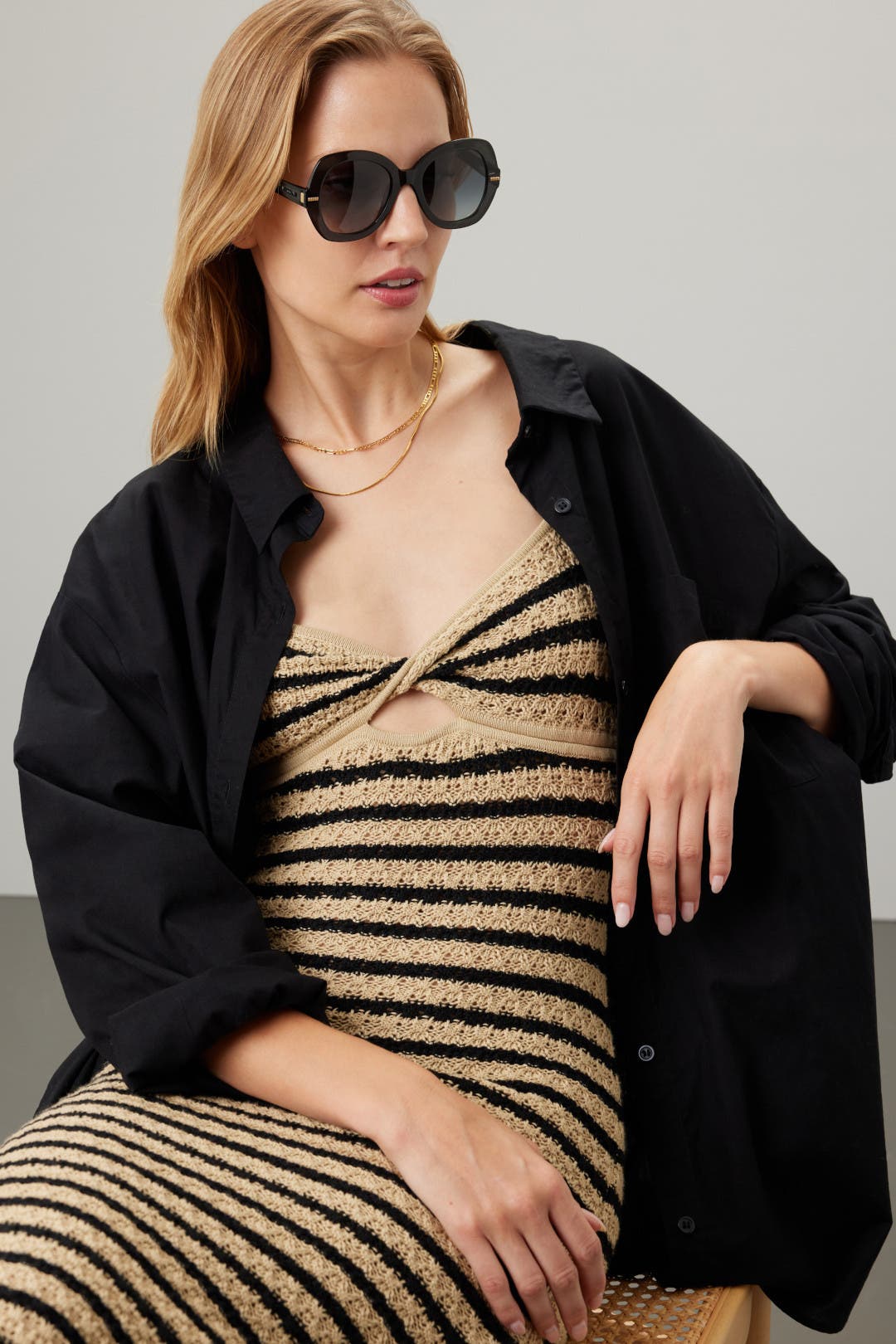 Round Sunglasses by Missoni Sunglasses | Rent the Runway