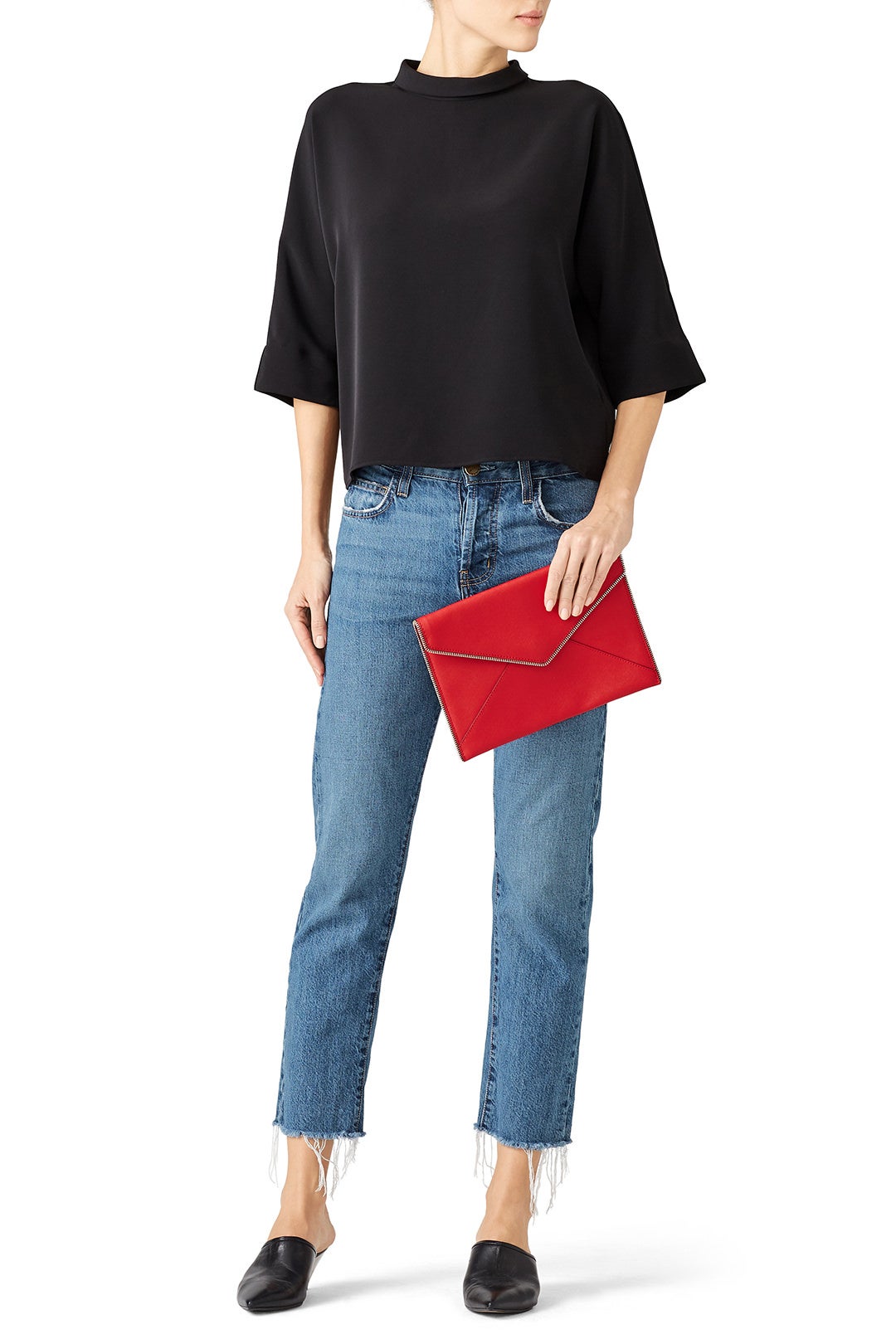 Carnation Red Leo Clutch by Rebecca Minkoff Accessories 2