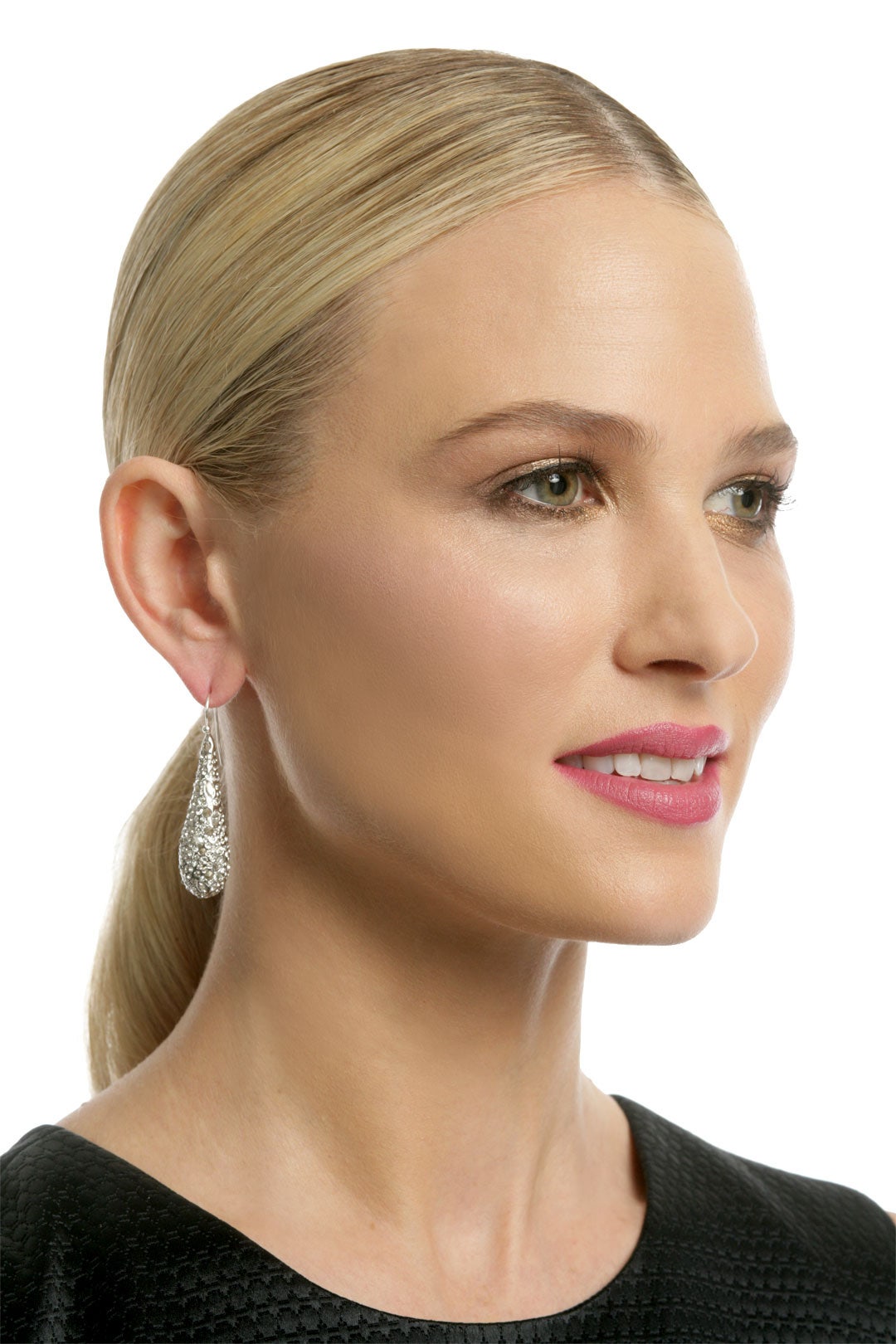 Silver Pave Teardrop Earring by Alexis Bittar 0