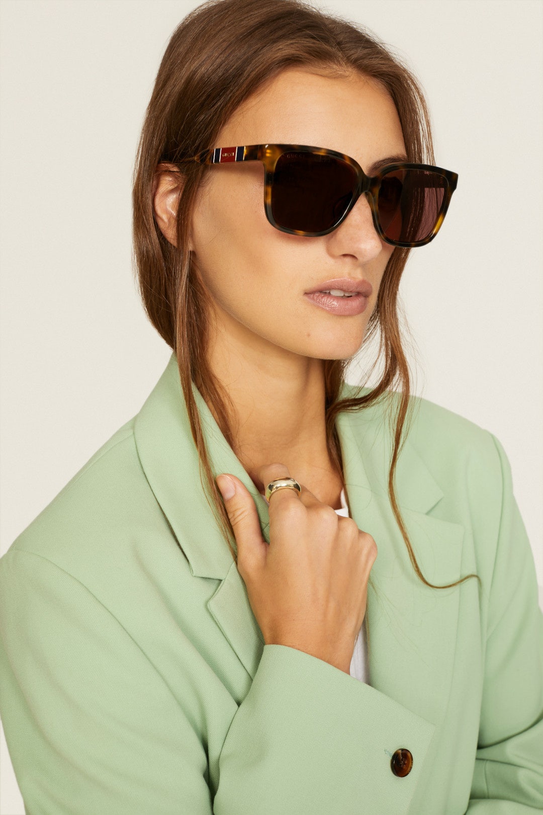 Tortoise Shell Sunglasses by Gucci 0