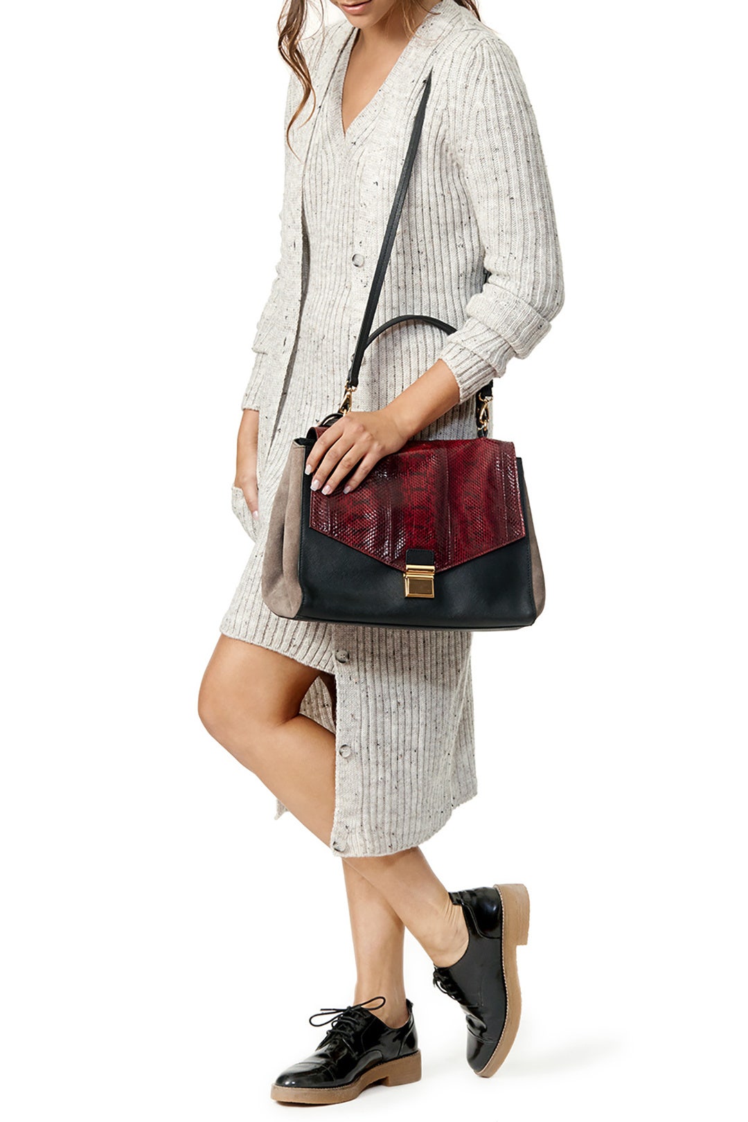 Mindy Snake Handbag by Badgley Mischka Handbags 1