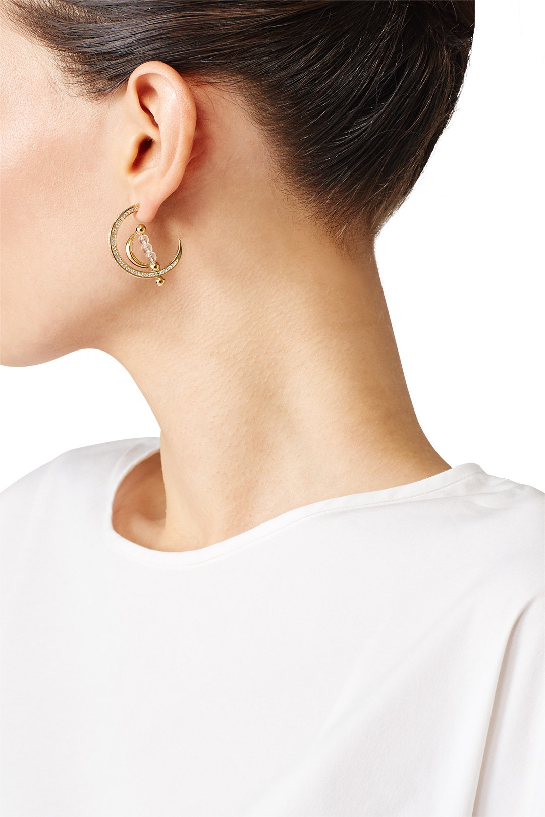 Dahlia Sphere Hoop Earrings by Eddie Borgo 1