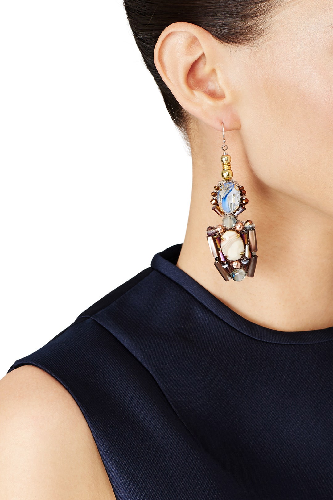 Ivy Stone Dangling Earrings by Nocturne 2
