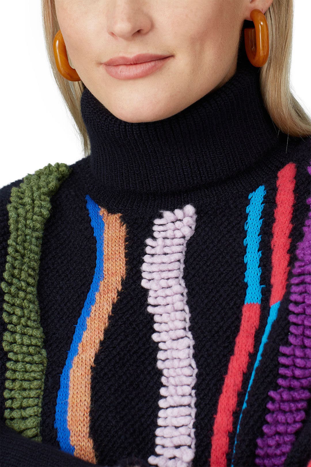 Orange Marble Small Keeper Earrings by Rachel Comey Accessories 0