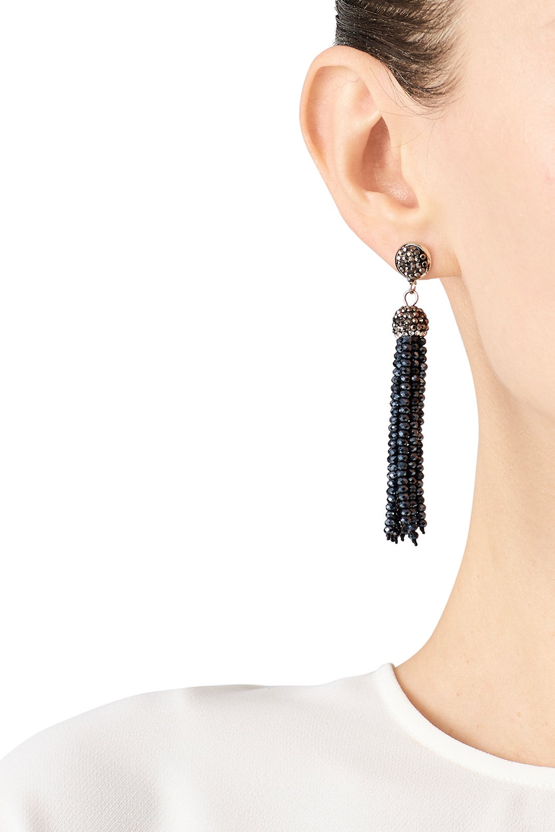 Studded Tassel Earrings by Turkish Delight 0