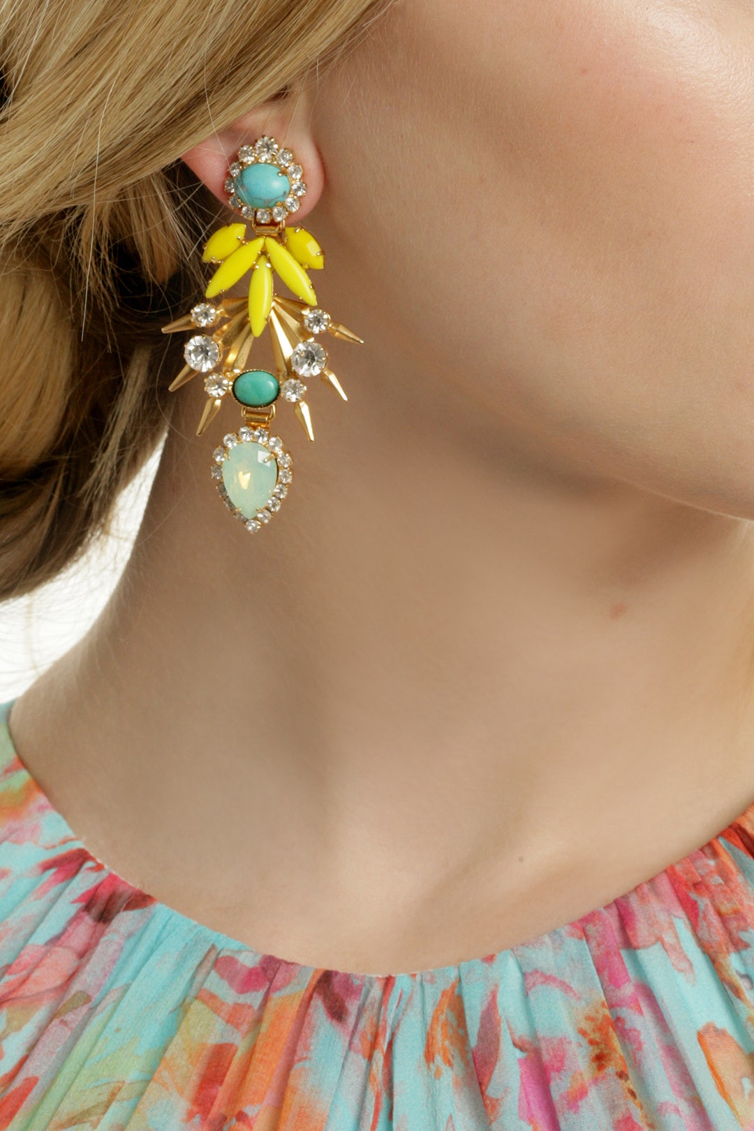 Bird of Paradise Earrings by Elizabeth Cole 2