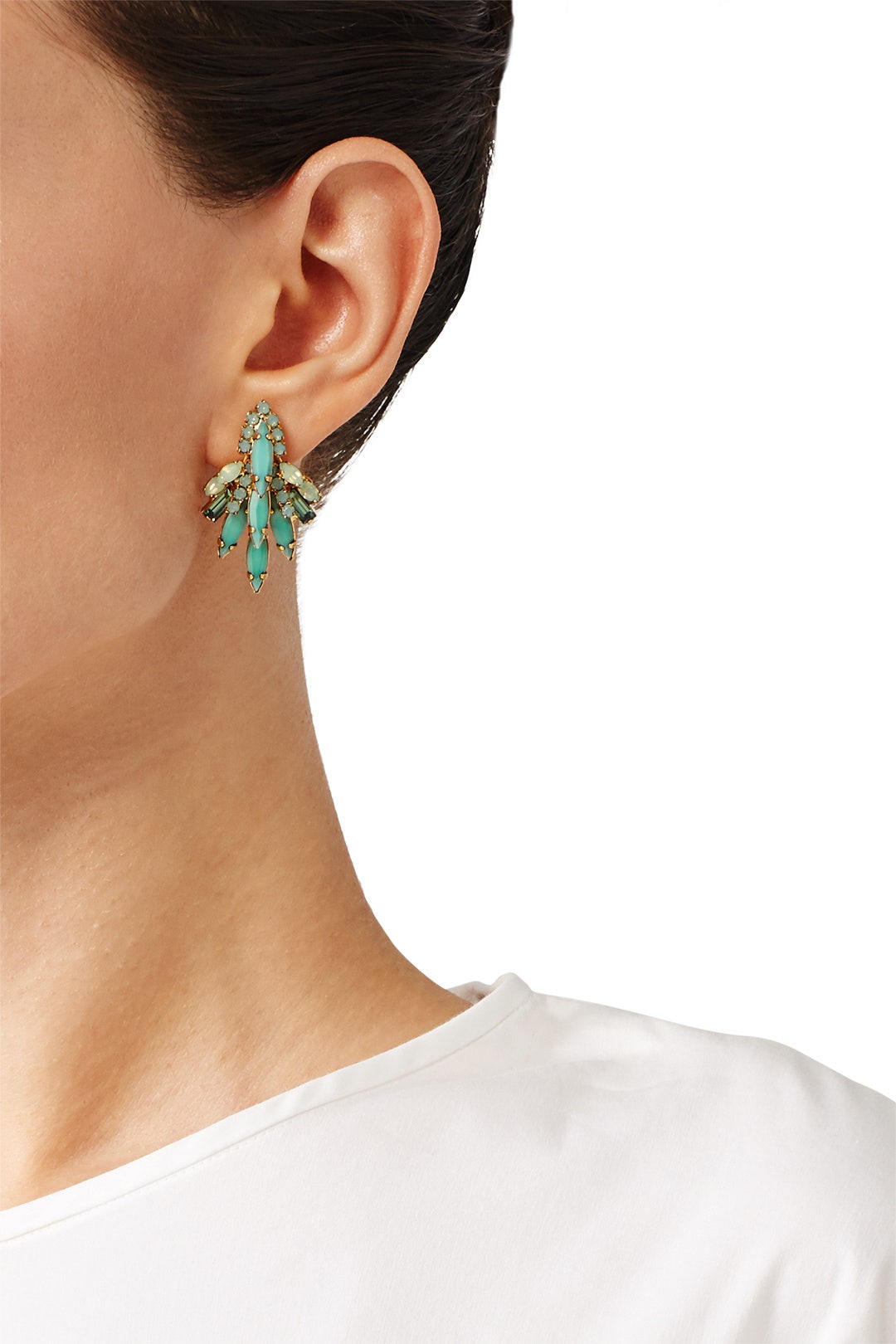 Seafoam Lil' Billie Earrings by Elizabeth Cole 2