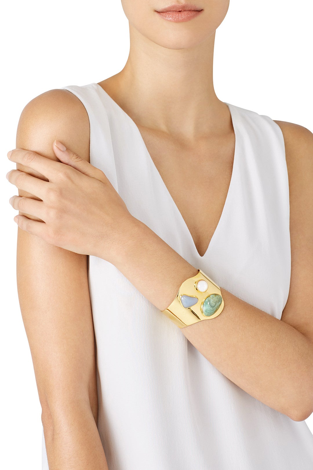 Gold Palace Cuff by Lizzie Fortunato 1