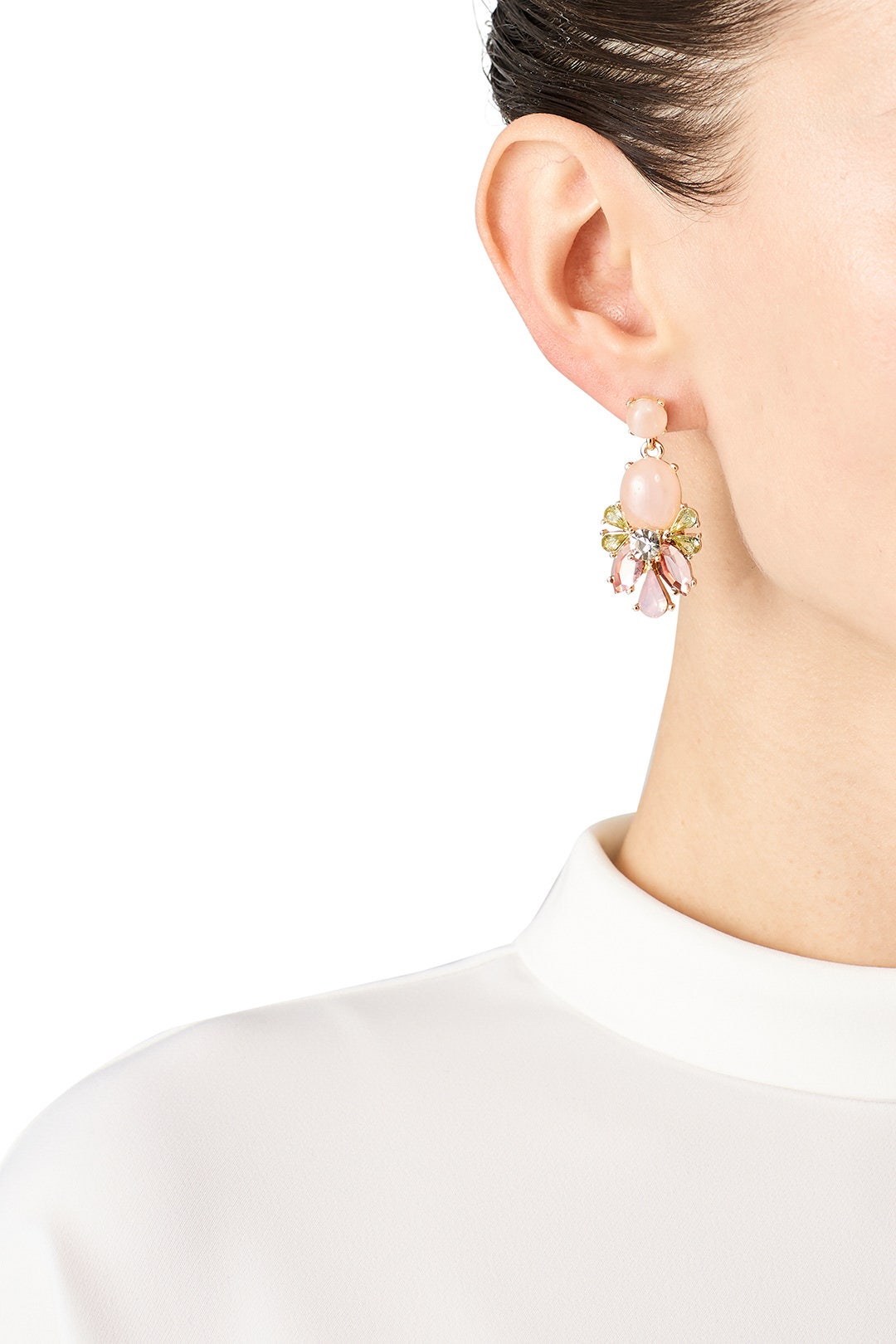 Multi Crystal Drop Earrings by Slate & Willow Accessories 2
