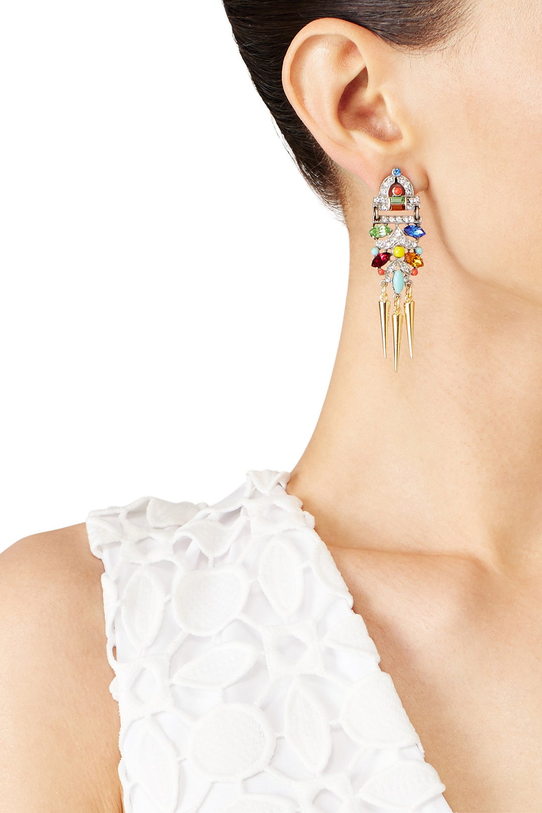 Bright Deco Spike Earrings by Ben-Amun 0