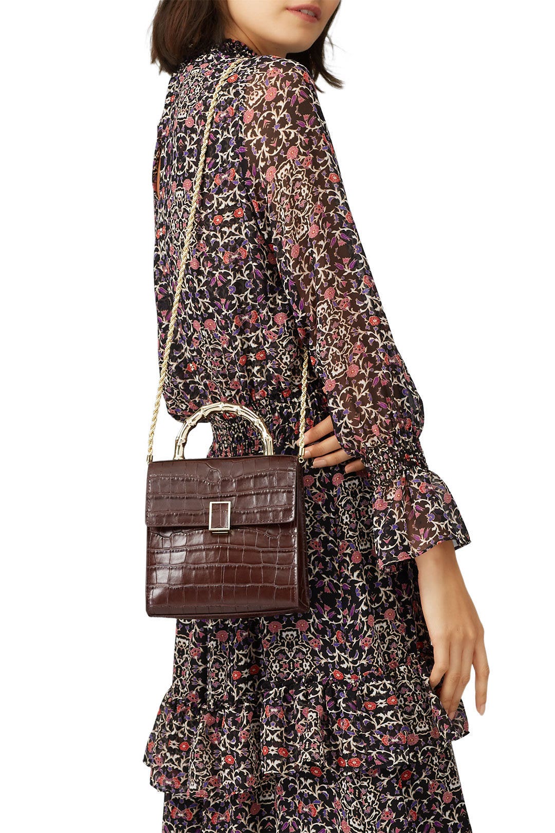 Dark Brown Tani Mini Crossbody by Loeffler Randall 1
