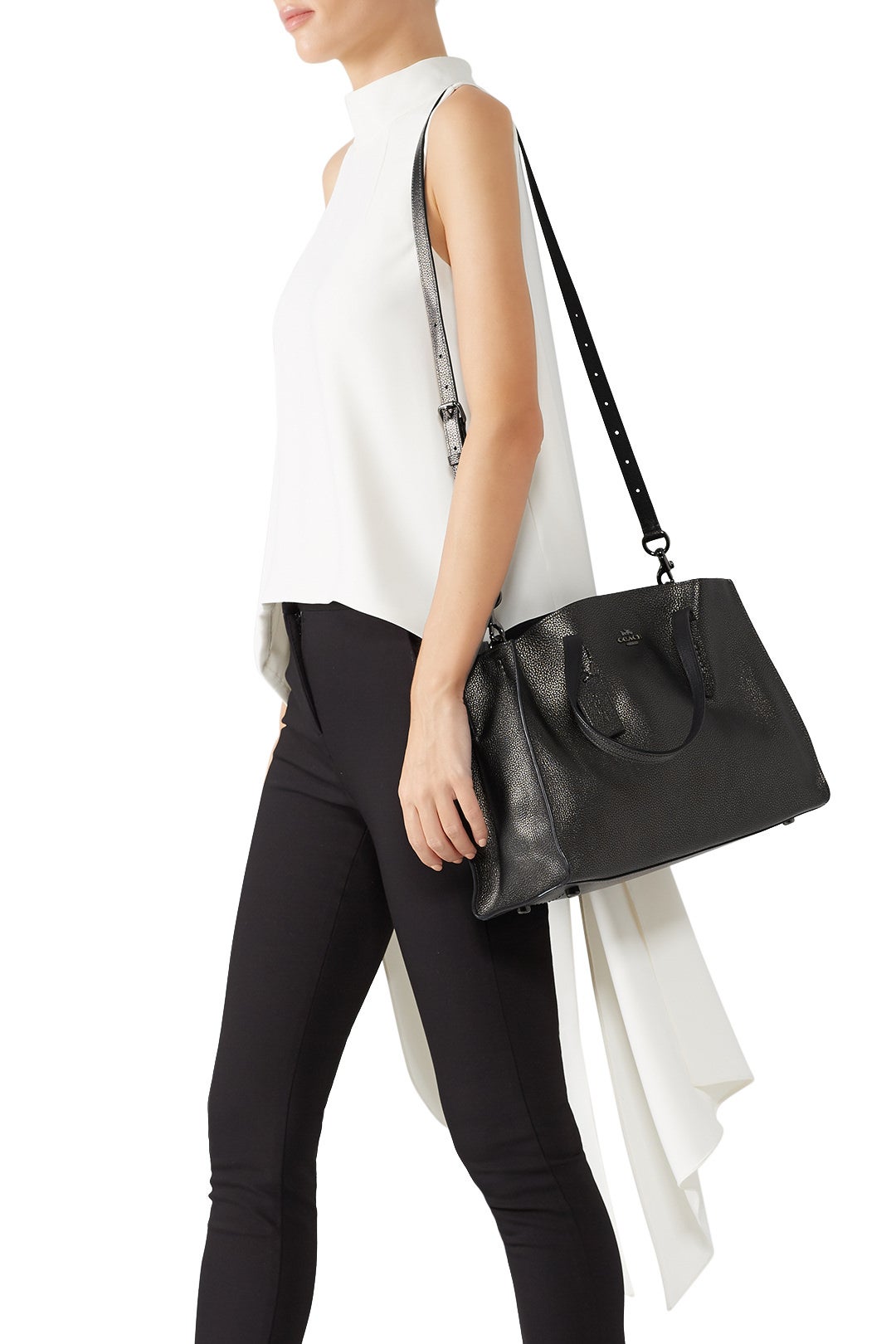 Platinum Charlie Carryall by Coach Handbags 1